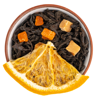 Черный ароматизированный "Апельсиновая карамель"